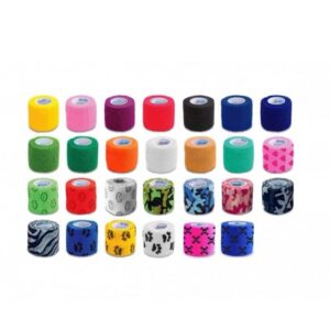 Kohäsionsband 2.5cm*4.5m 1pc gelbes elastisches, selbstklebendes